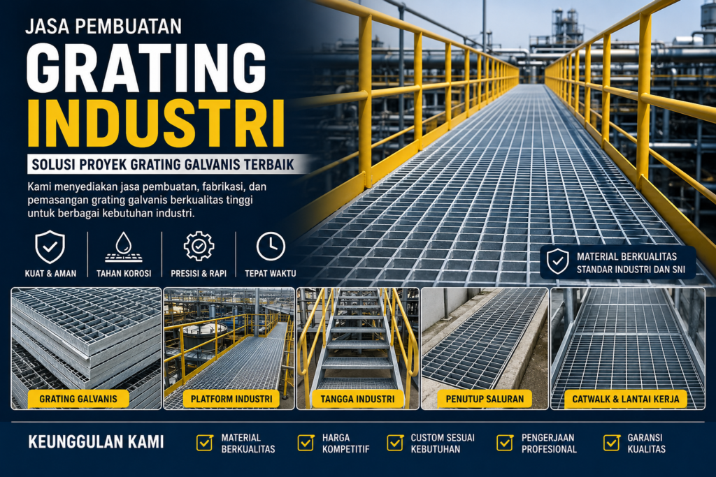 Jasa Pembuatan Grating Industri